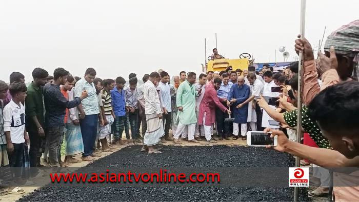 নবীনগরের মেগা প্রকল্প শিবপুর রাধিকা সড়কের কাজের শুভ উদ্বোধন