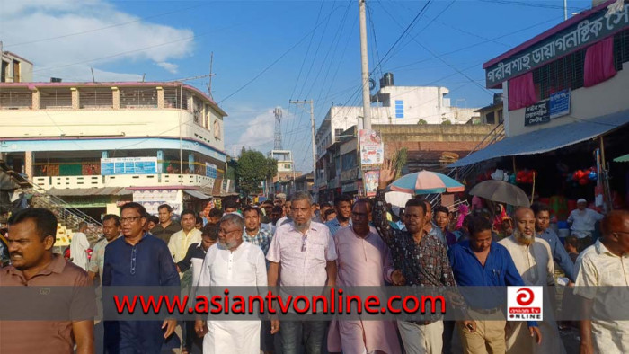 কালীগঞ্জ বারোবাজারে আওয়ামী লীগের বিক্ষোভ