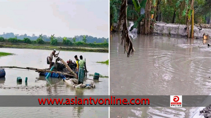 কুমিল্লায় ভ্রাম্যমাণ আদালতের অভিযানে ৫টি ড্রেজার মেশিন ও ১০ হাজার ফুট পাইপ ধ্বংস