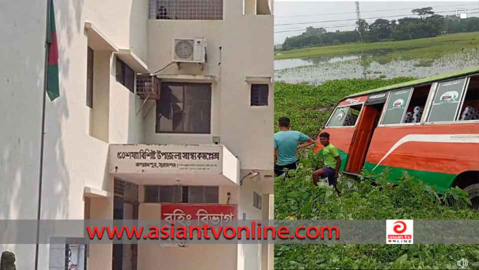 জগন্নাথপুরে নিয়ন্ত্রণ হারিয়ে বাস খাদে, আহত ১২