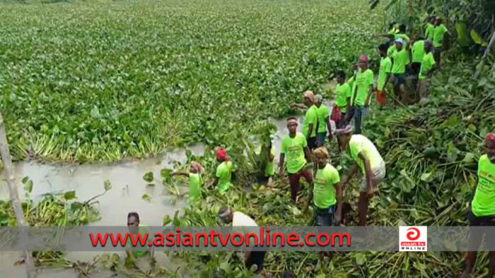 ফরিদপুরে কুমার নদের নাব্য ফেরাতে ময়লা অপসারণ উদ্বোধন