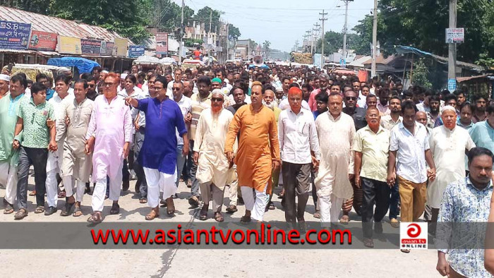 শেখ হাসিনার বিচারের দাবিতে নাগেশ্বরীতে বিএনপির বিক্ষোভ