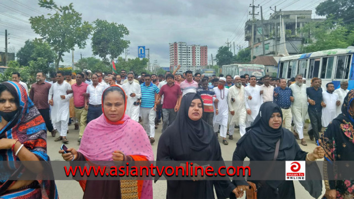 ভালুকায় সন্ত্রাসীদের গ্রেফতার-বিচারের দাবিতে বিএনপির বিক্ষোভ