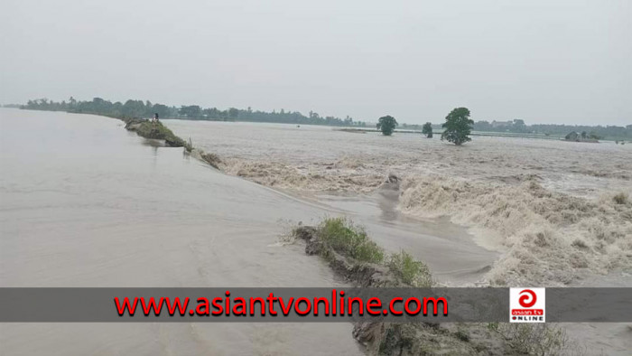 খুলনা পাইকগাছায় ওয়াপদার বাঁধ ভেঙ্গে ৩ গ্রাম প্লাবিত