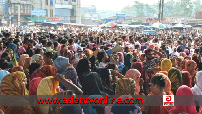 গাজীপুরে পোশাক শ্রমিকদের বিক্ষোভ, ২৫ কারখানায় ছুটি ঘোষণা