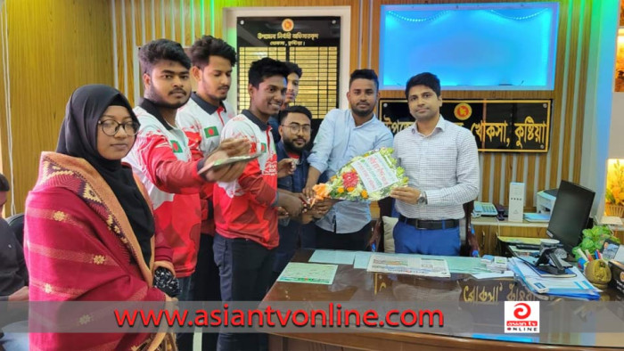 খোকসায় নবাগত ইউএনও’র সঙ্গে ব্লাড ডোনার্স সোসাইটির সৌজন্য সাক্ষাৎ